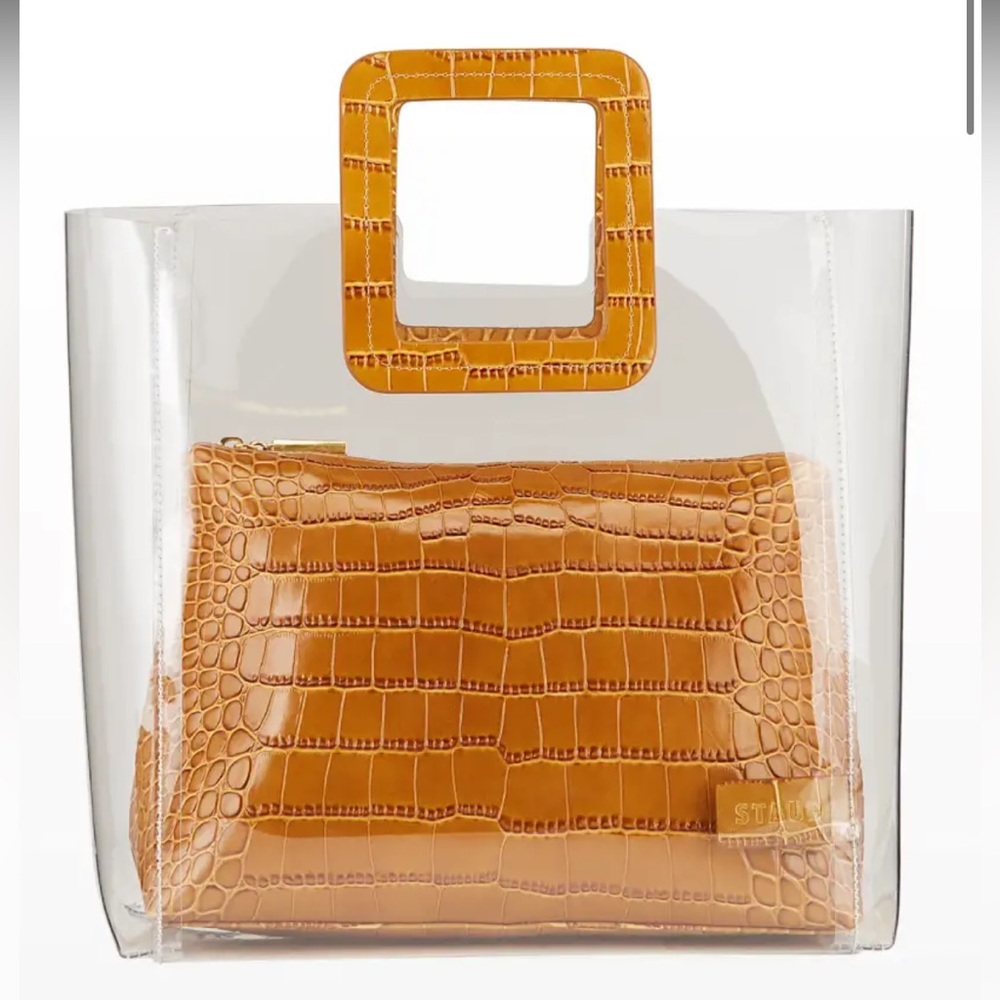 Staud Shirley PVC Crocodile Bag